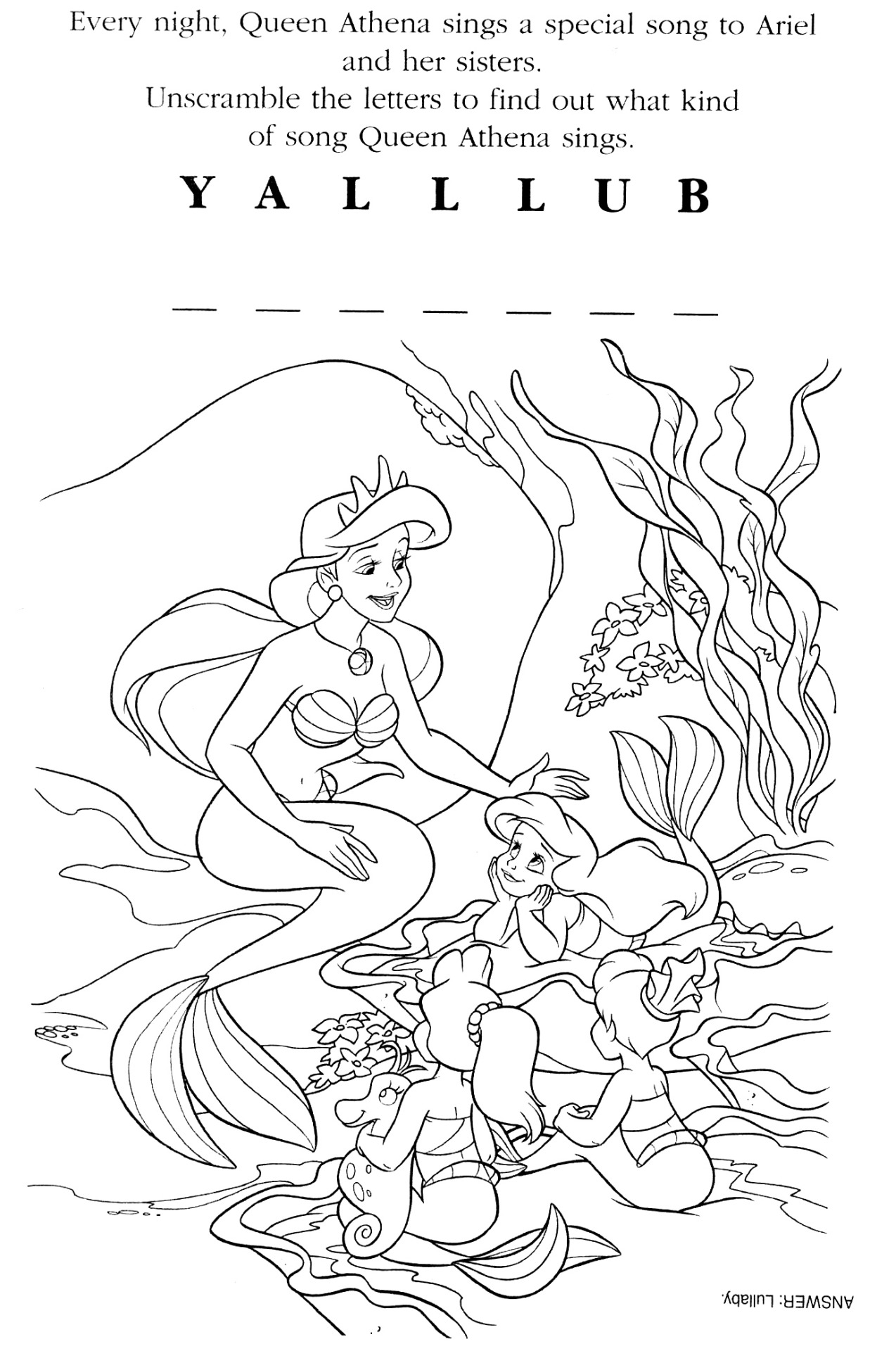 130+ Ariel Mermaid Coloring Pages for Disney Fans 77