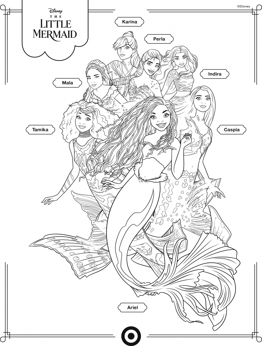 130+ Ariel Mermaid Coloring Pages for Disney Fans 9