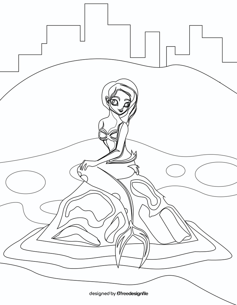 130+ Ariel Mermaid Coloring Pages for Disney Fans 92