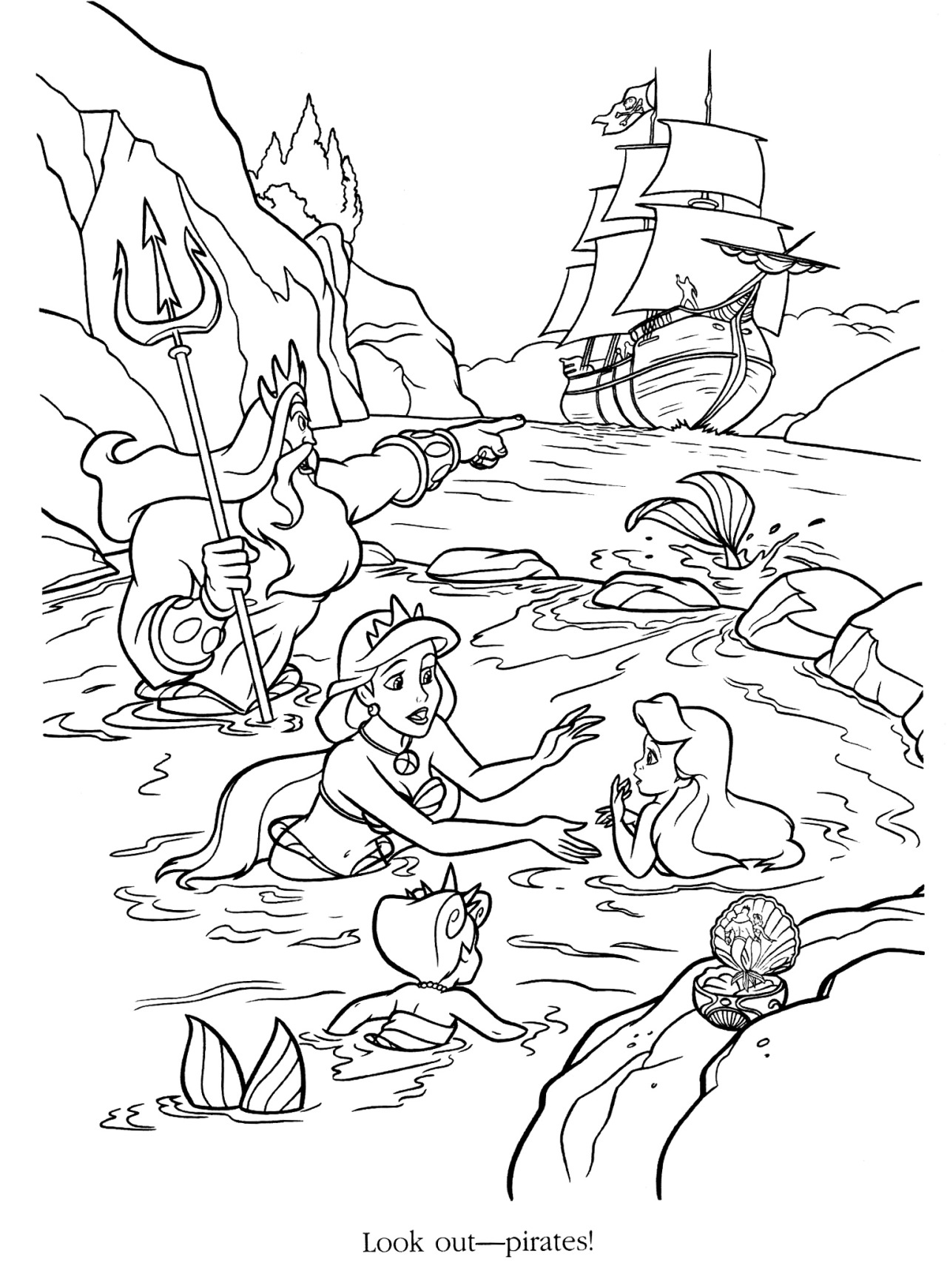 130+ Ariel Mermaid Coloring Pages for Disney Fans 93