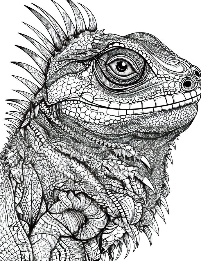 130 Lizard Coloring Pages: A Reptilian Adventure 112