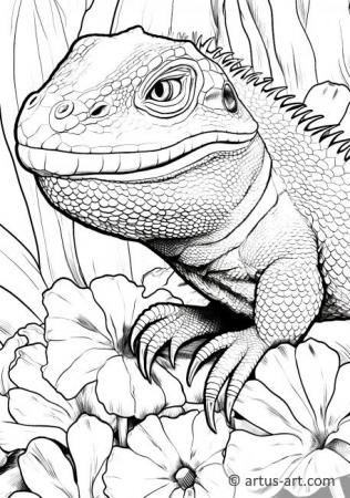 130 Lizard Coloring Pages: A Reptilian Adventure 124