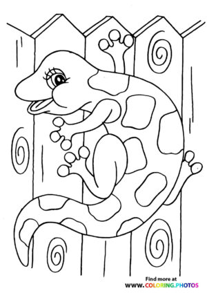 130 Lizard Coloring Pages: A Reptilian Adventure 129