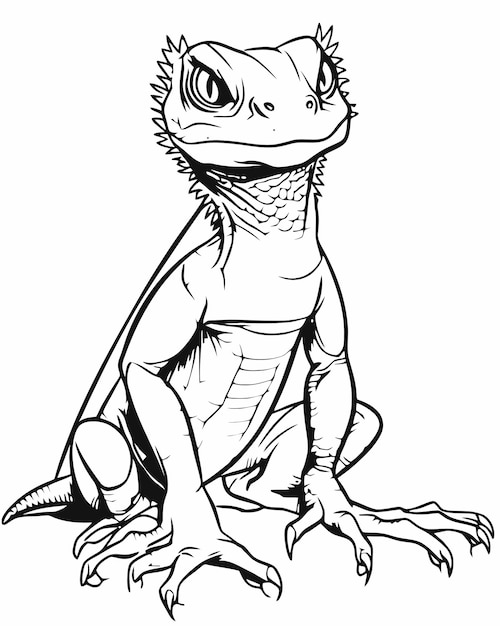 130 Lizard Coloring Pages: A Reptilian Adventure 22