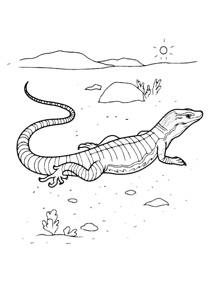 130 Lizard Coloring Pages: A Reptilian Adventure 28