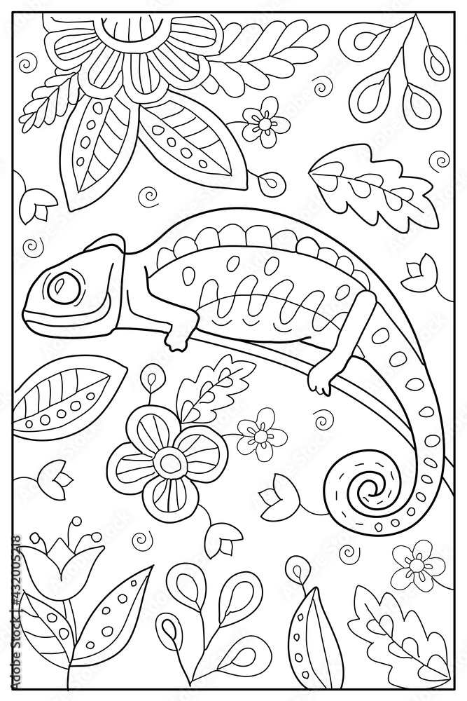 130 Lizard Coloring Pages: A Reptilian Adventure 31