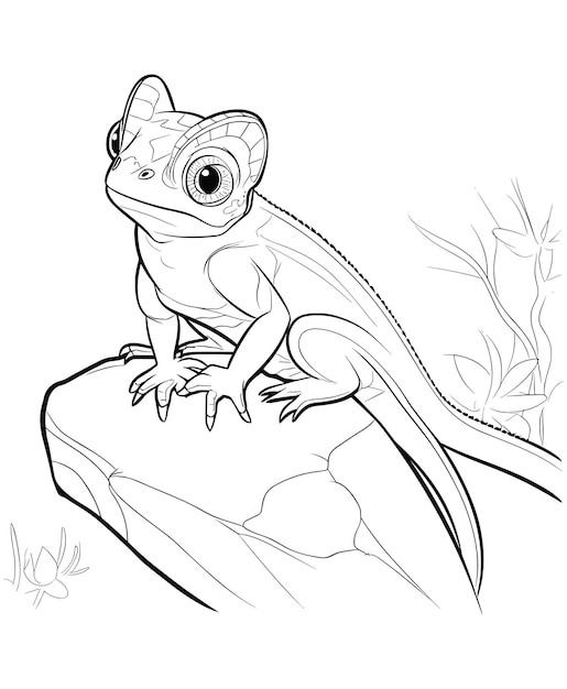 130 Lizard Coloring Pages: A Reptilian Adventure 43