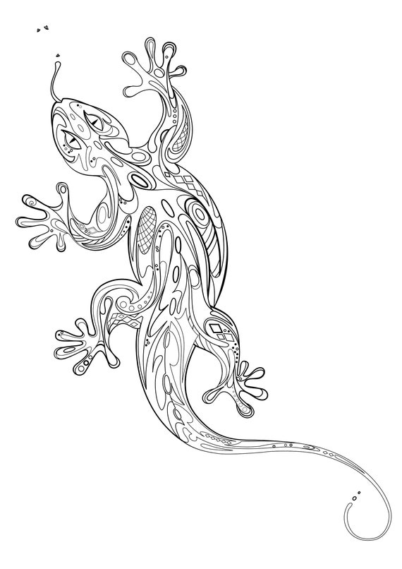 130 Lizard Coloring Pages: A Reptilian Adventure 44