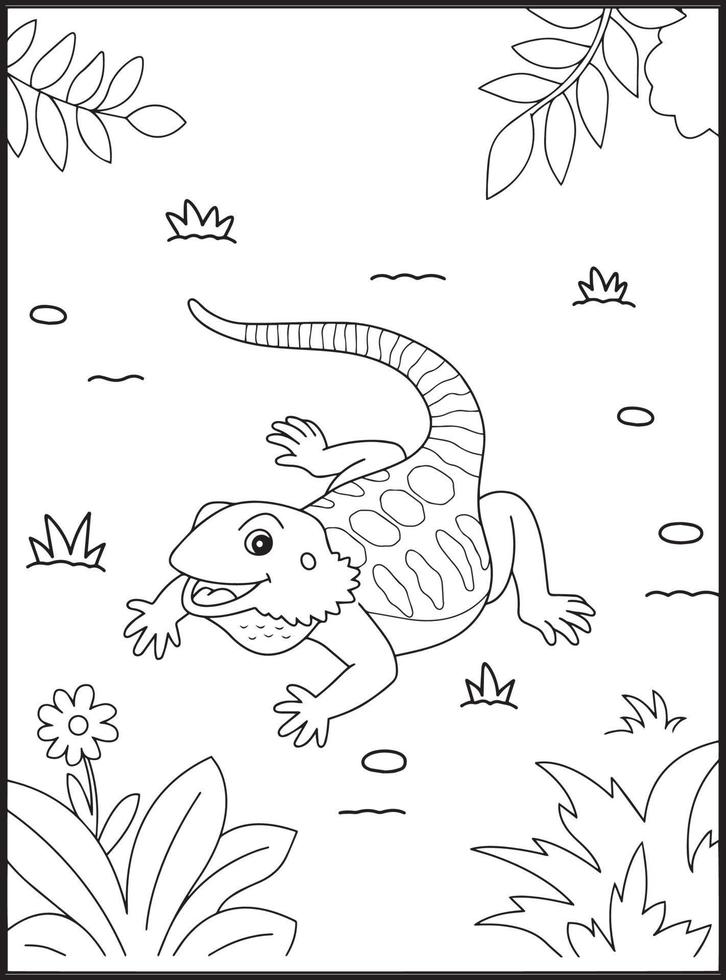 130 Lizard Coloring Pages: A Reptilian Adventure 48