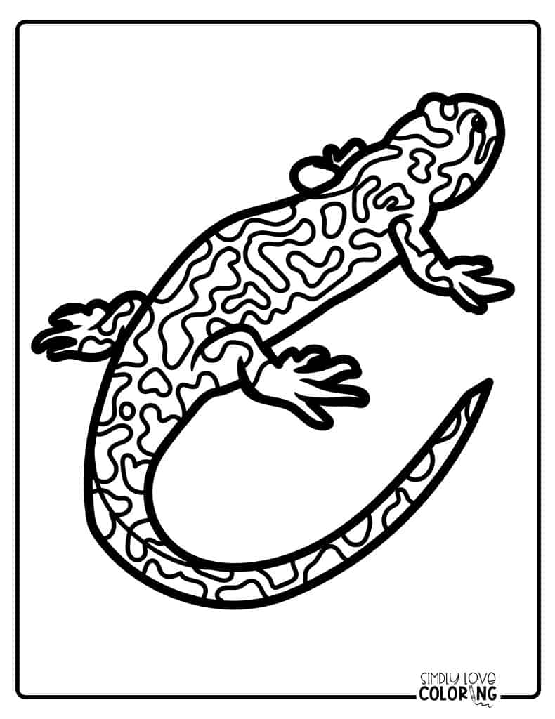 130 Lizard Coloring Pages: A Reptilian Adventure 54