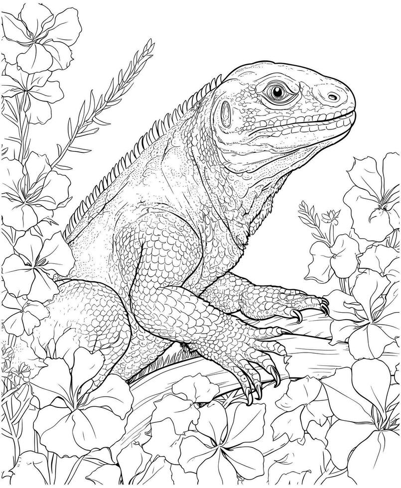 130 Lizard Coloring Pages: A Reptilian Adventure 66