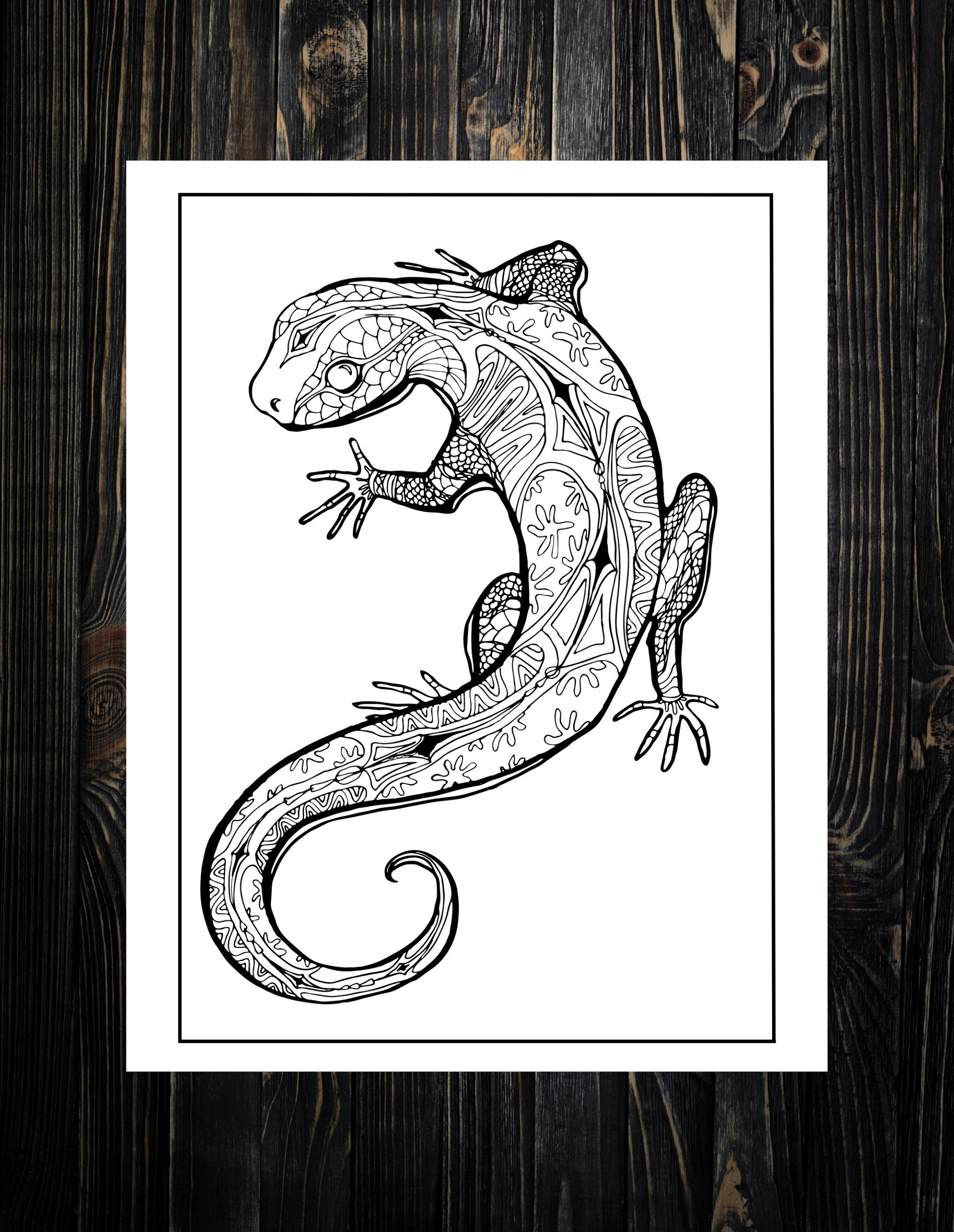 130 Lizard Coloring Pages: A Reptilian Adventure 68