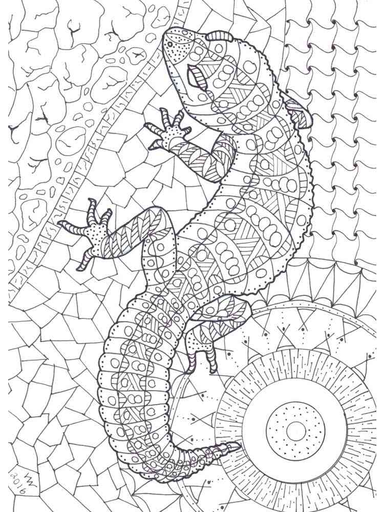 130 Lizard Coloring Pages: A Reptilian Adventure 75