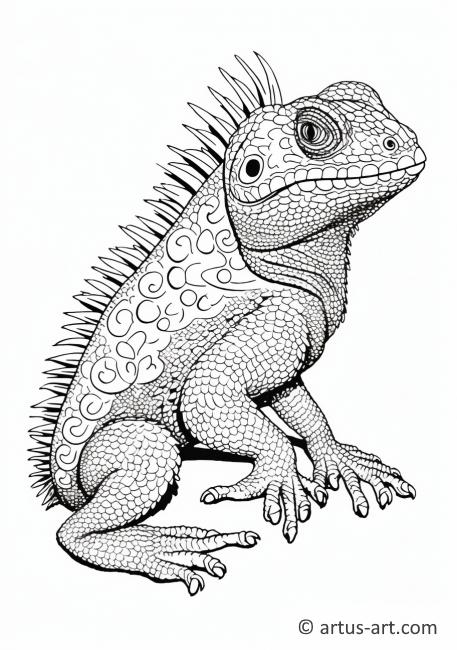 130 Lizard Coloring Pages: A Reptilian Adventure 76