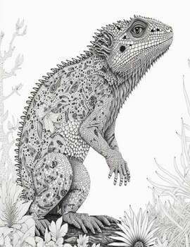 130 Lizard Coloring Pages: A Reptilian Adventure 90