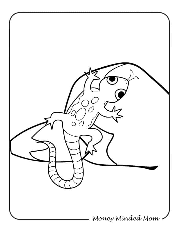 130 Lizard Coloring Pages: A Reptilian Adventure 91