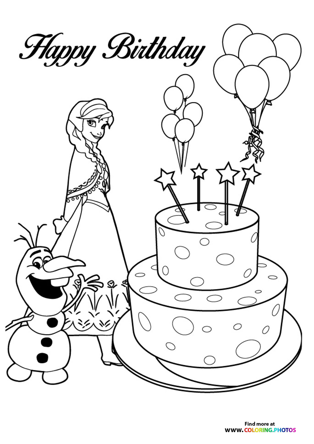 133+ Coloring Page of a Birthday Cake Printable 102