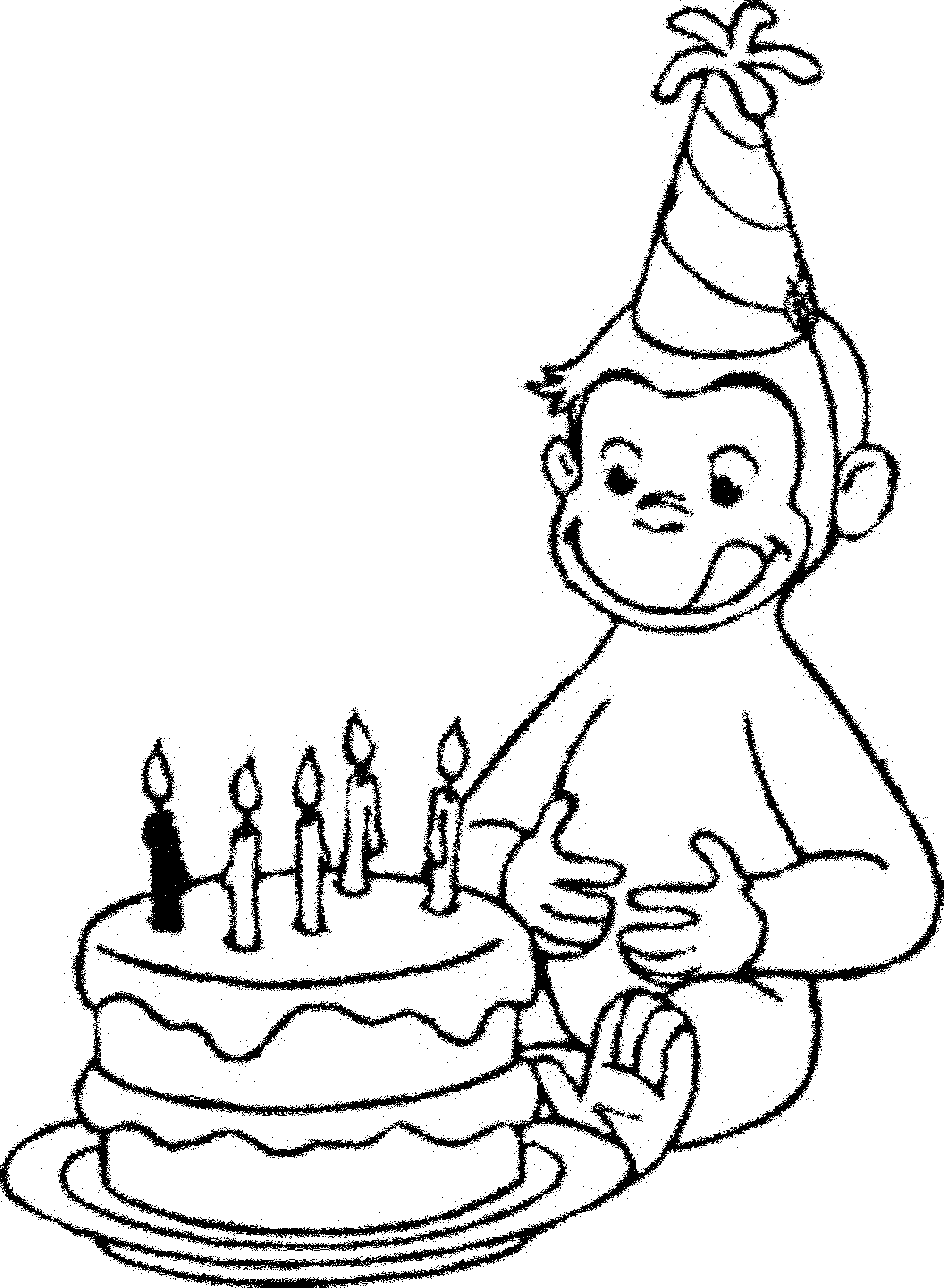 133+ Coloring Page of a Birthday Cake Printable 112