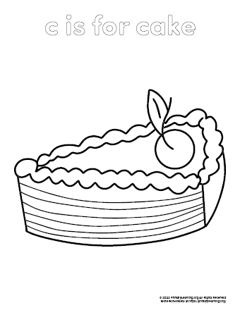 133+ Coloring Page of a Birthday Cake Printable 113