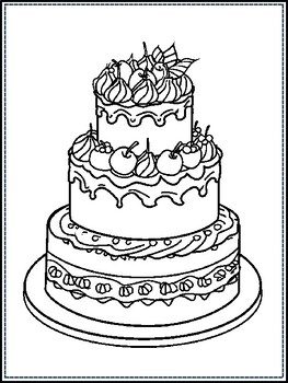 133+ Coloring Page of a Birthday Cake Printable 114