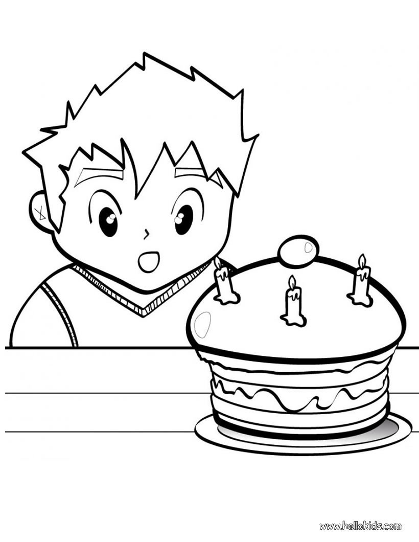 133+ Coloring Page of a Birthday Cake Printable 117