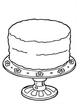 133+ Coloring Page of a Birthday Cake Printable 127