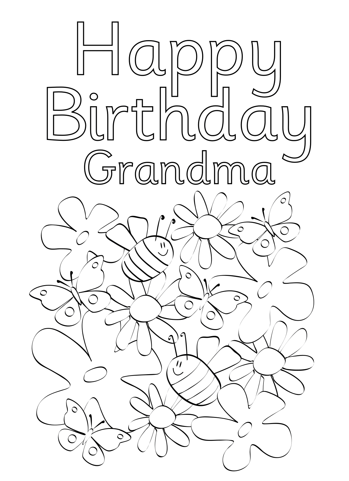 133+ Coloring Page of a Birthday Cake Printable 128