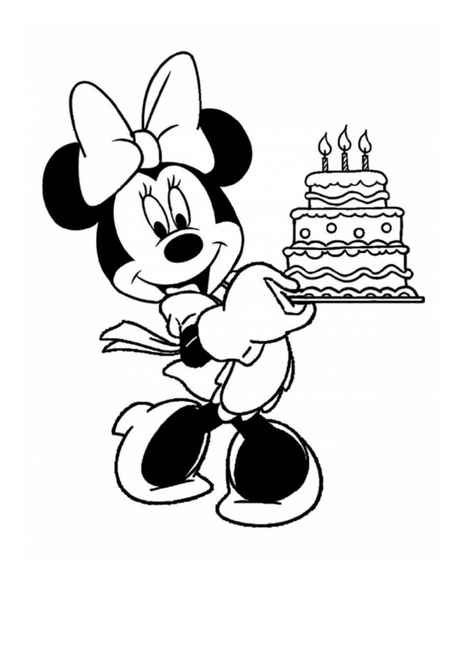 133+ Coloring Page of a Birthday Cake Printable 29