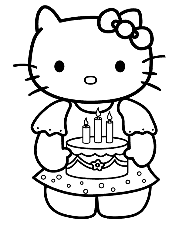 133+ Coloring Page of a Birthday Cake Printable 47