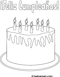 133+ Coloring Page of a Birthday Cake Printable 49