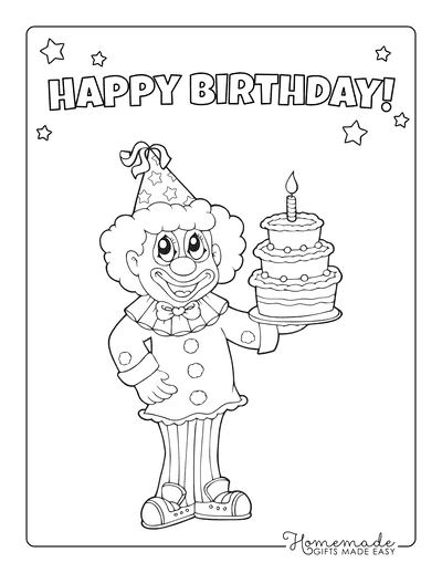 133+ Coloring Page of a Birthday Cake Printable 66