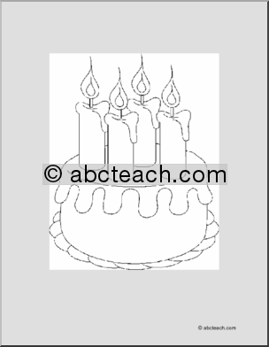 133+ Coloring Page of a Birthday Cake Printable 68