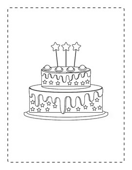 133+ Coloring Page of a Birthday Cake Printable 69