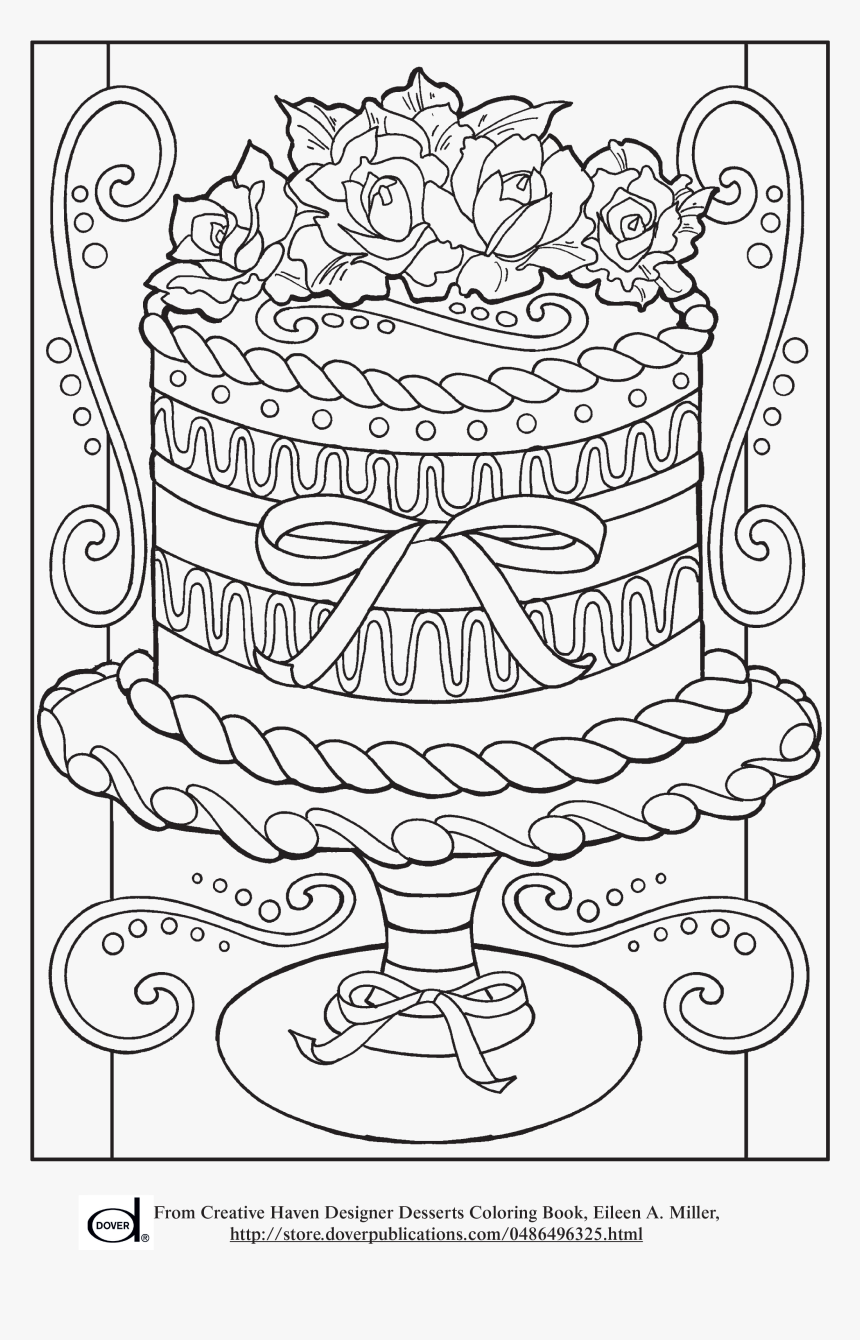 133+ Coloring Page of a Birthday Cake Printable 77