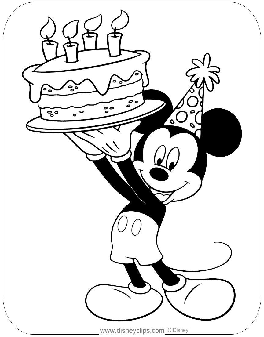 133+ Coloring Page of a Birthday Cake Printable 79