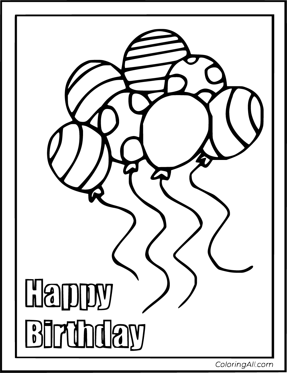 133+ Coloring Page of a Birthday Cake Printable 88