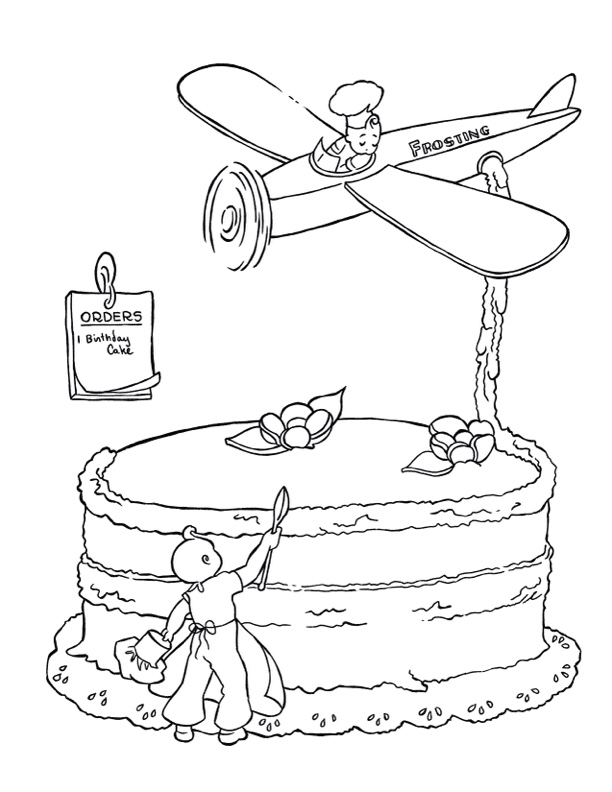 133+ Coloring Page of a Birthday Cake Printable 93