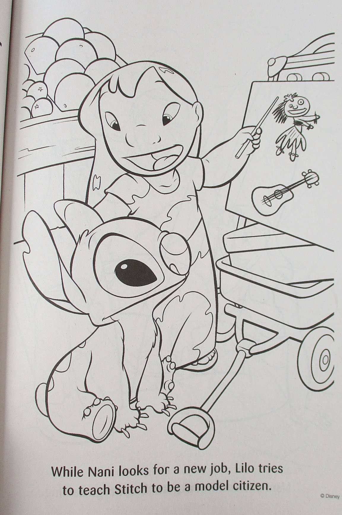 135+ Stitch and Lilo Coloring Printable 108