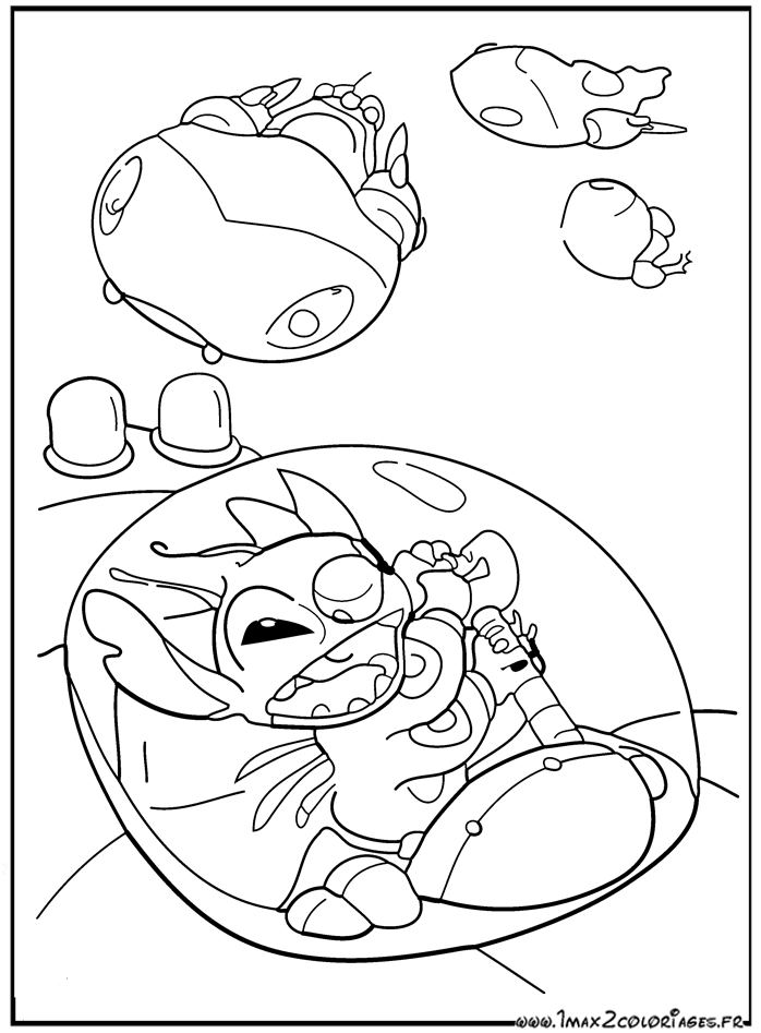 135+ Stitch and Lilo Coloring Printable 110