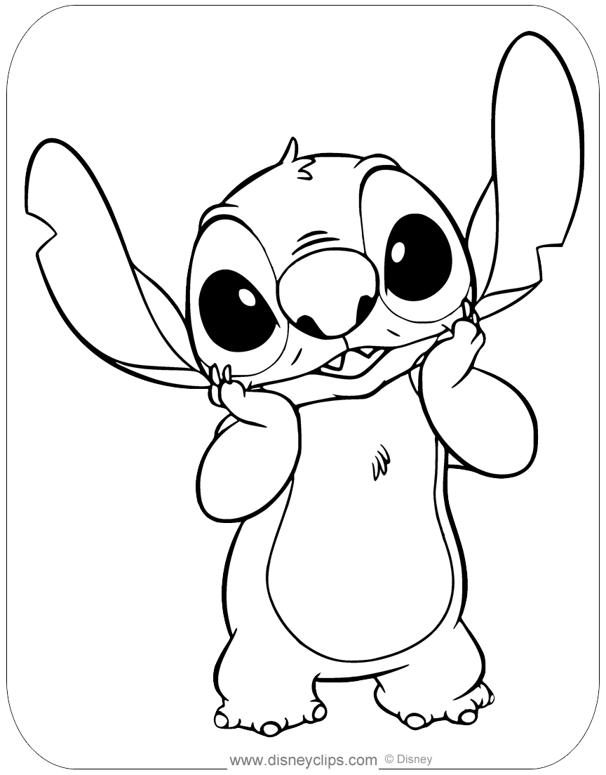 135+ Stitch and Lilo Coloring Printable 111