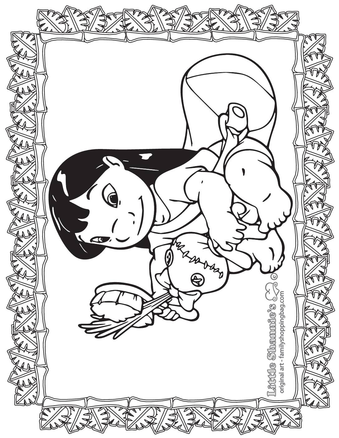 135+ Stitch and Lilo Coloring Printable 13