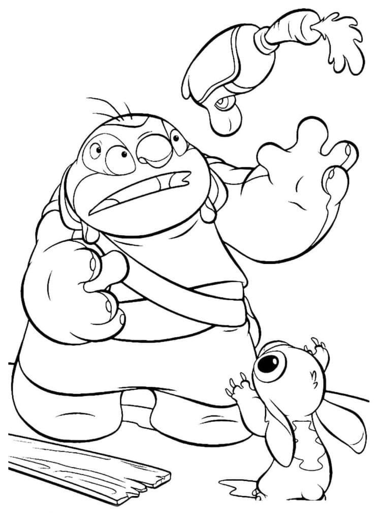 135+ Stitch and Lilo Coloring Printable 39