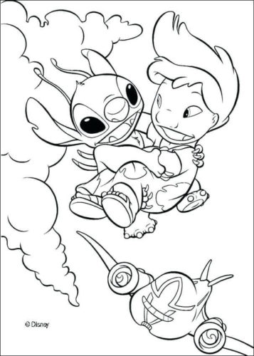 135+ Stitch and Lilo Coloring Printable 46