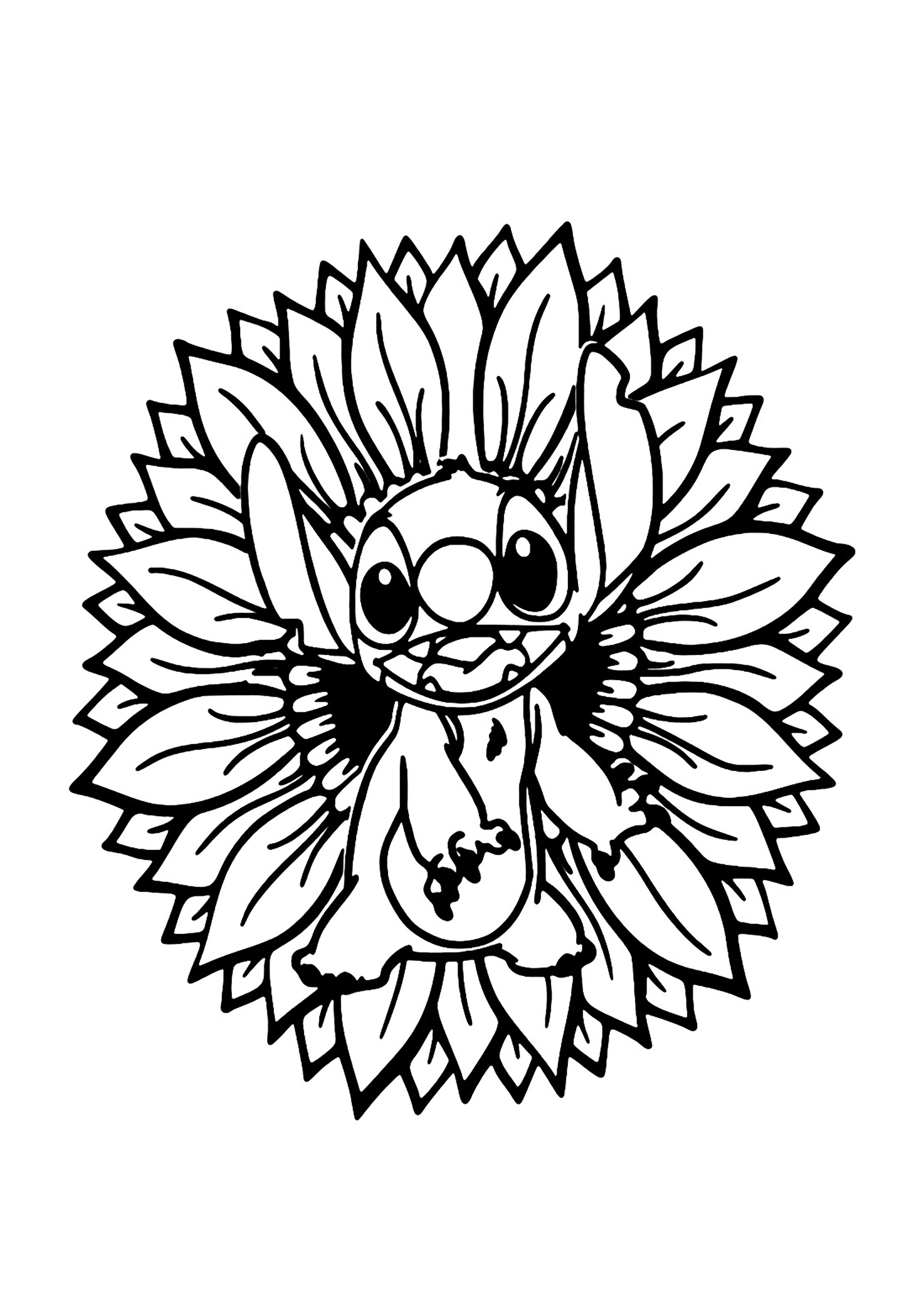 135+ Stitch and Lilo Coloring Printable 54