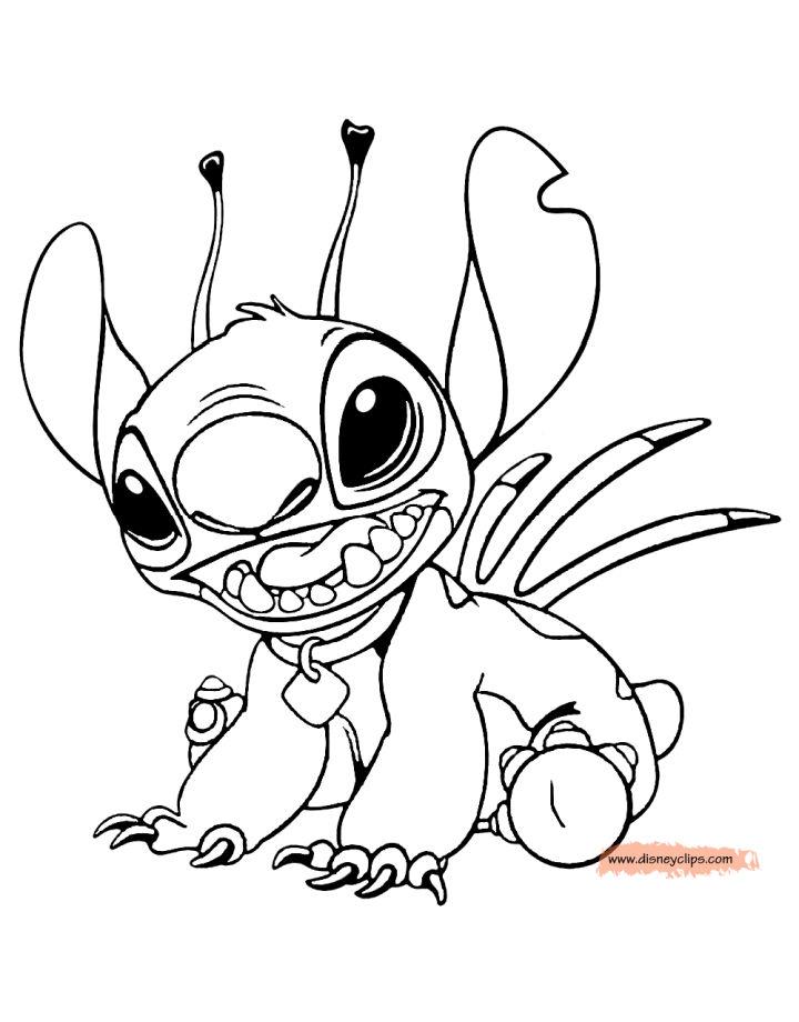 135+ Stitch and Lilo Coloring Printable 57