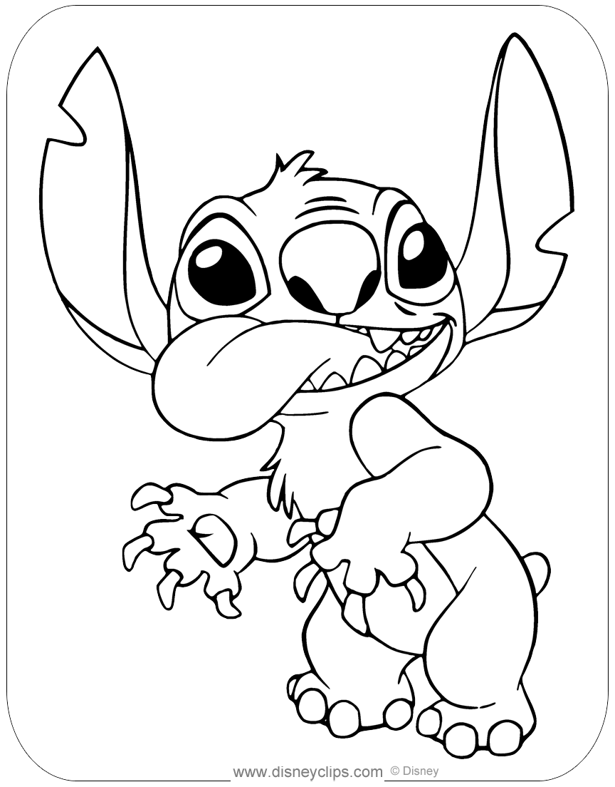 135+ Stitch and Lilo Coloring Printable 67