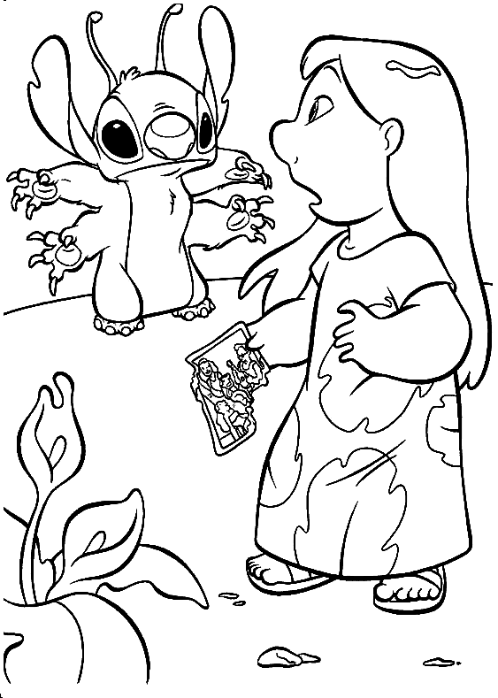 135+ Stitch and Lilo Coloring Printable 68