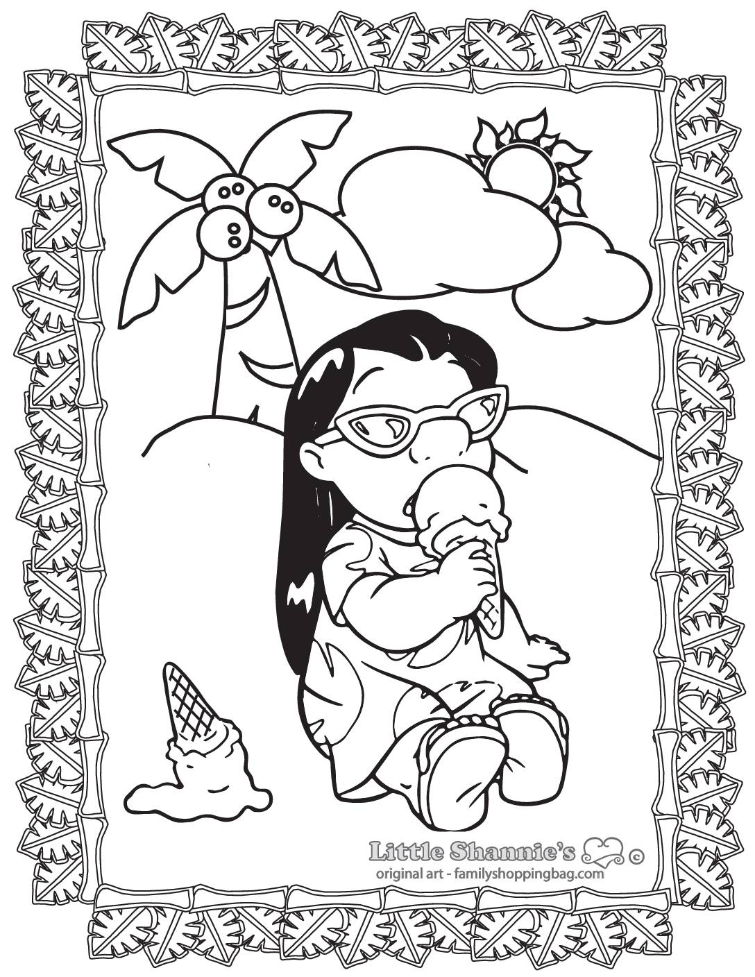 135+ Stitch and Lilo Coloring Printable 82