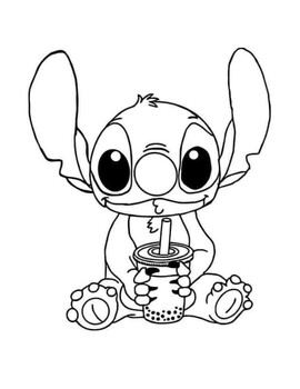 135+ Stitch and Lilo Coloring Printable 86