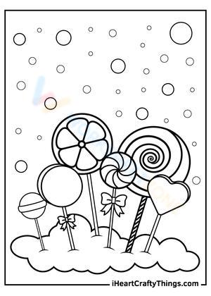 144 Candyland Board Game Coloring Pages Printable 25